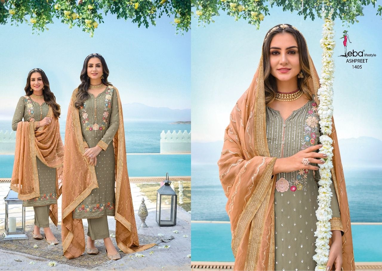 EBA LIFESTYLE ASHPREET VOL 4 DN 1405 SALWAR KAMEEZ  NEW CATALOGUE