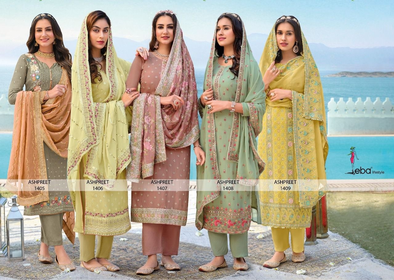 EBA LIFESTYLE ASHPREET VOL 4 DN 1406 SALWAR KAMEEZ NEW CATALOGUE AVAILABLE