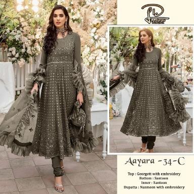 LAAIBAH DESIGNER AAYARA 34 C BEST COLLECTION SUITS SINGLE AVAILABLE