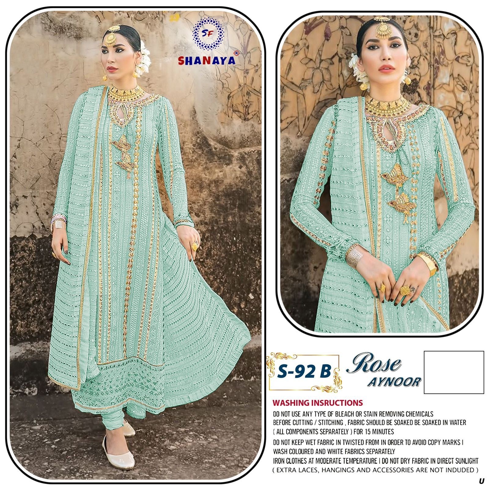 SHANAYA ROSE AYNOOR S 92 B NEW PAKISTANI DRESS SHOP BY ONLINE