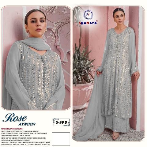SHANAYA ROSE AYNOOR S 99 B EDITION PAKISTANI DESIGNER SUITS ONLINE