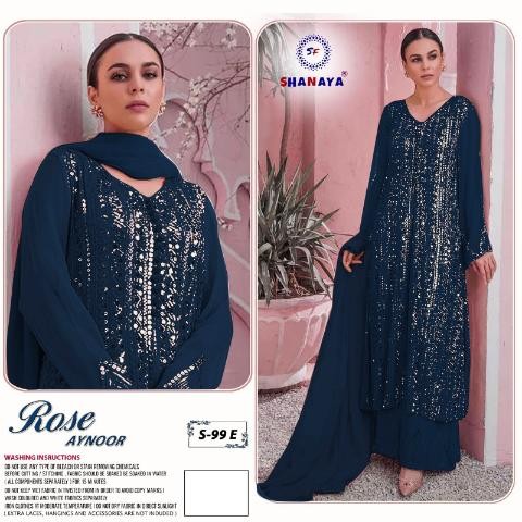 SHANAYA ROSE AYNOOR S 99 E EDITION PAKISTANI SUITS ONLINE WHOLESALER