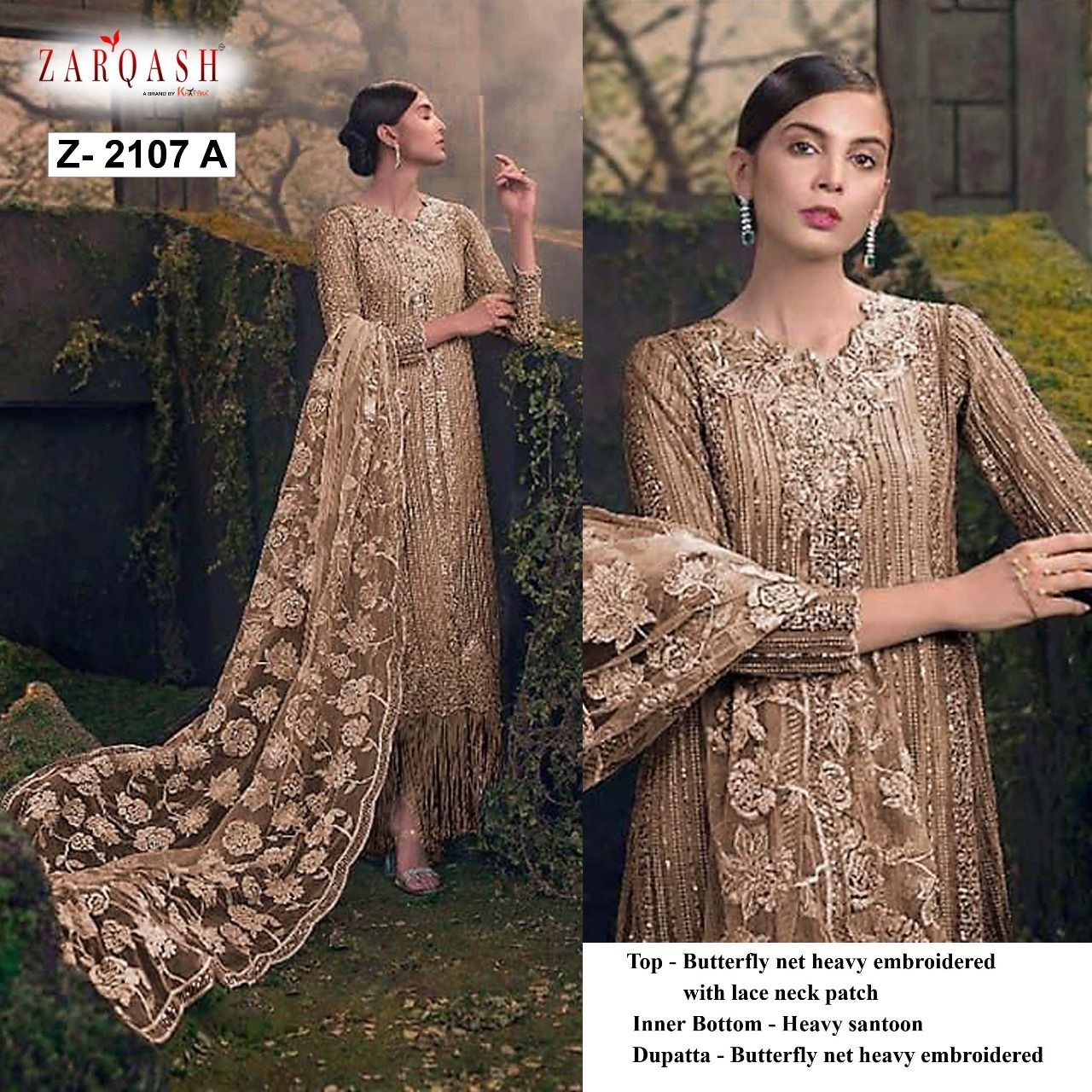 ZARQASH SANA SAFINAZ Z 2107 A PAKISTANI DRESS