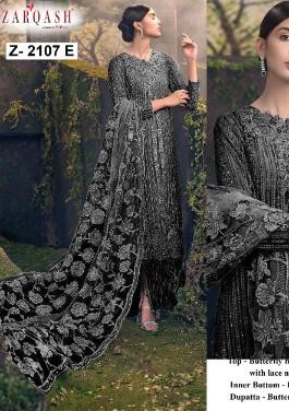 ZARQASH SANA SAFINAZ Z 2107 E PAKISTANI BLACK DRESS WITH PRICE
