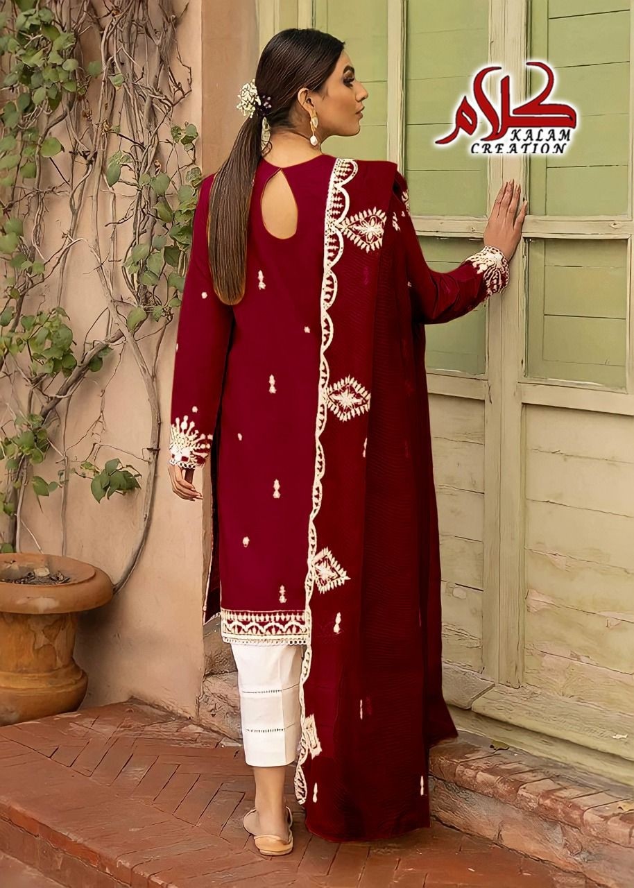 KALA CREATION D NO 1107 IN 3 DESIGN HIT PAKISTANI KURTIS 