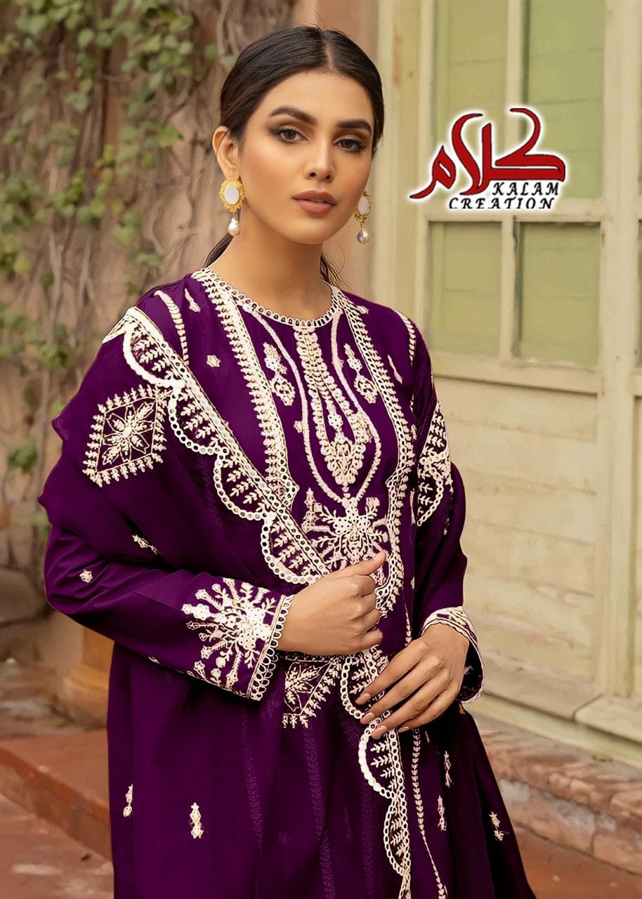 KALA CREATION D NO 1107 IN 3 DESIGN HIT PAKISTANI KURTIS 
