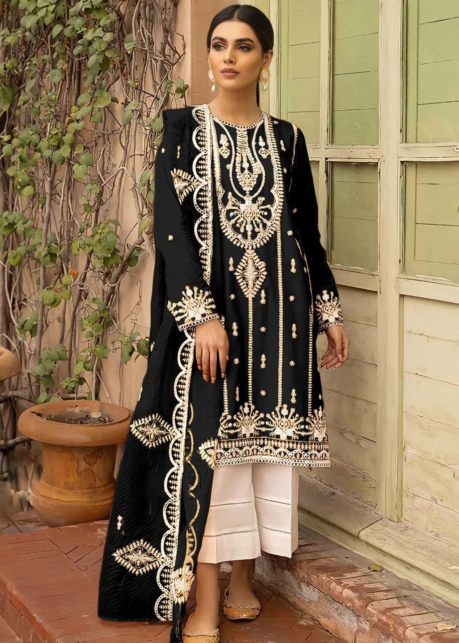 KALA CREATION D NO 1107 IN 3 DESIGN HIT PAKISTANI KURTIS 
