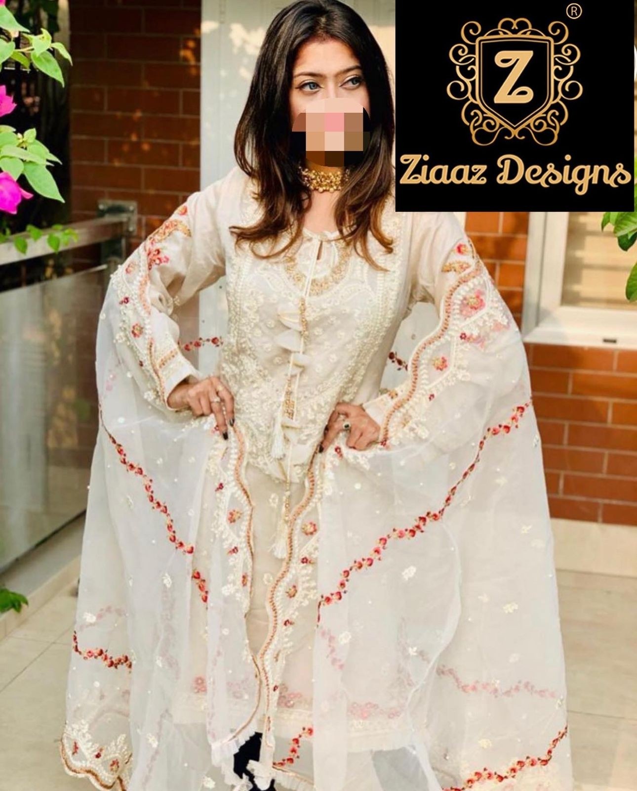 ZIAAZ DESIGNS NOOR ALMOND HIT DESIGNER SALWAR KAMEEZ