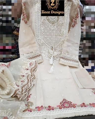 ZIAAZ DESIGNS NOOR ALMOND HIT DESIGNER SALWAR KAMEEZ