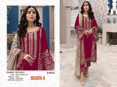 MAARIA A 9104 C SALWAR KAMEEZ MANUFACTURER IN SURAT