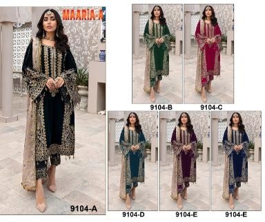 MAARIA A 9104 F PAKISTANI SALWAR KAMEEZ MANUFACTURER IN INDIA