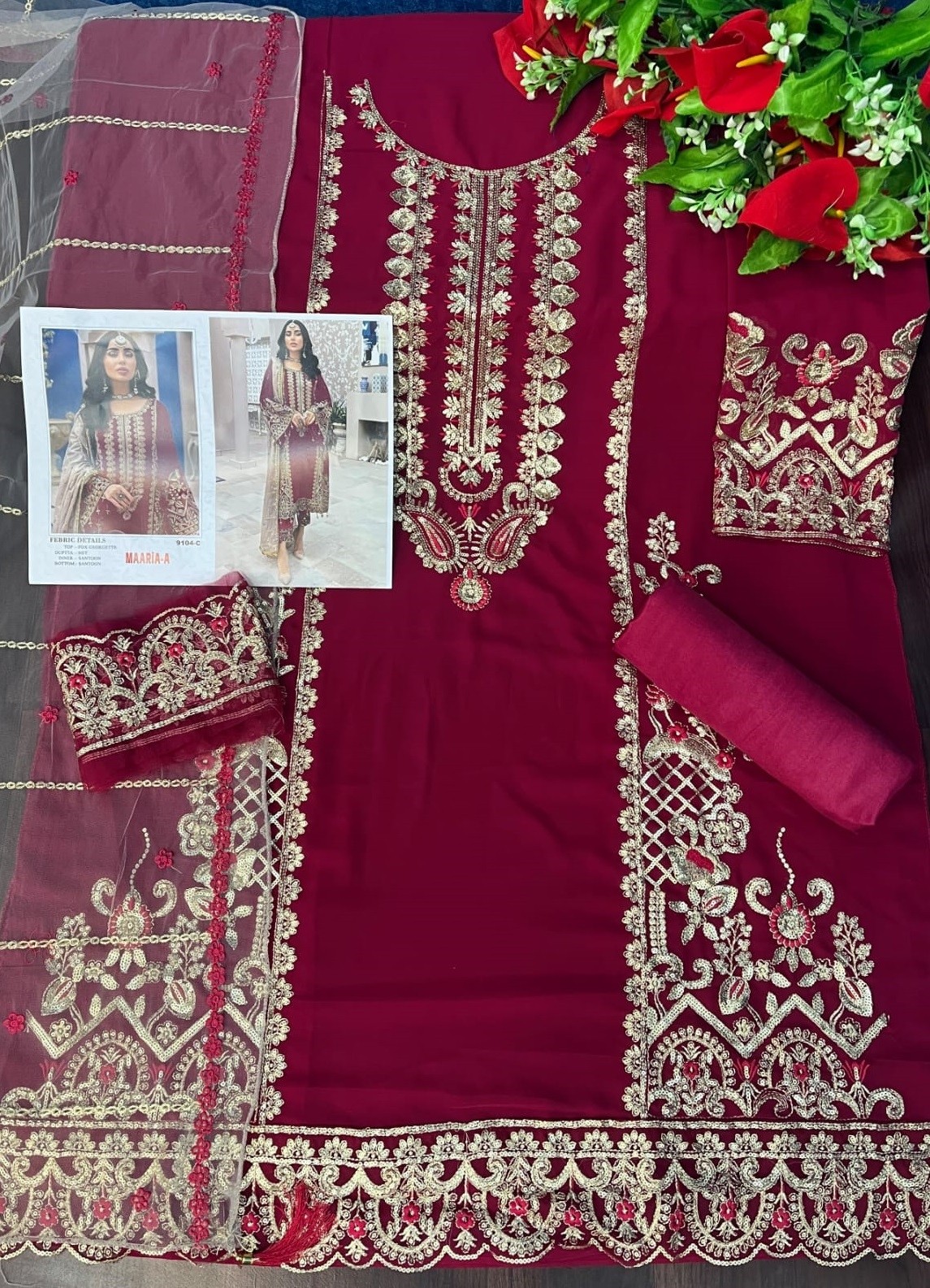 MAARIA A 9104 C SALWAR KAMEEZ MANUFACTURER IN SURAT