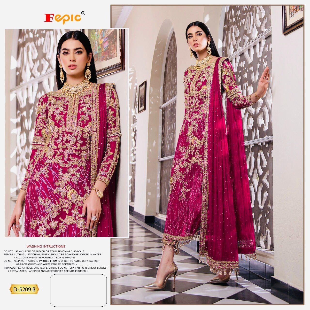 FEPIC ROSEMEEN D 5209 B PAKISTANI SUITS WHOLESALE BY ONLINE