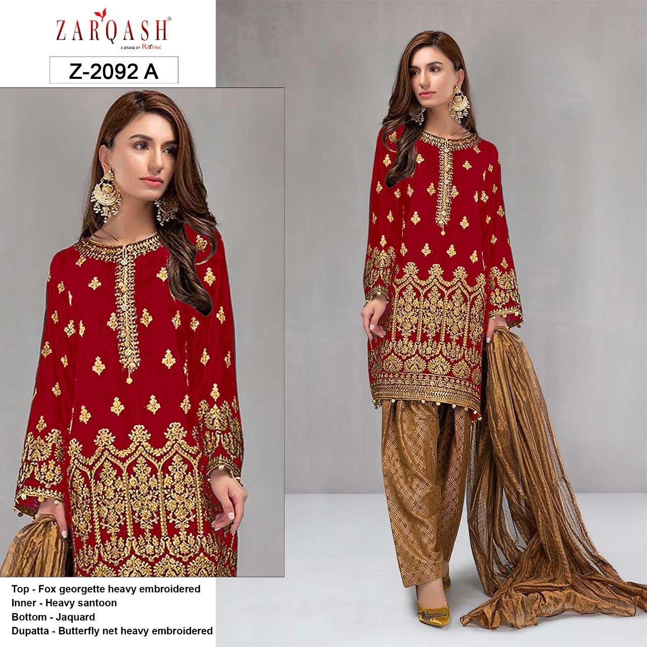 ZARQASH MARIYA B ROYAL SOIREE Z 2092 A LATEST SALWAR KAMEEZ 