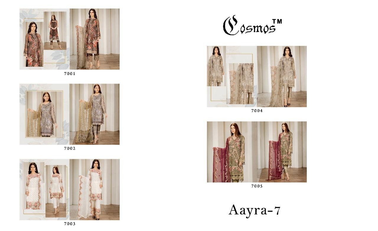 COSMOS AAYRA VOL 7 7002 TOP BRANDED PAKISTANI DRESS