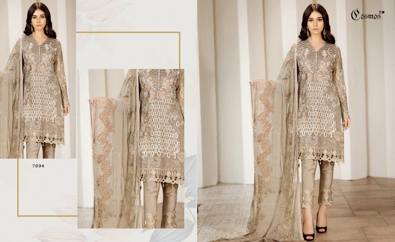 COSMOS AAYRA VOL 7 7004 TOP BRANDED PAKISTANI SUITS ONLINE