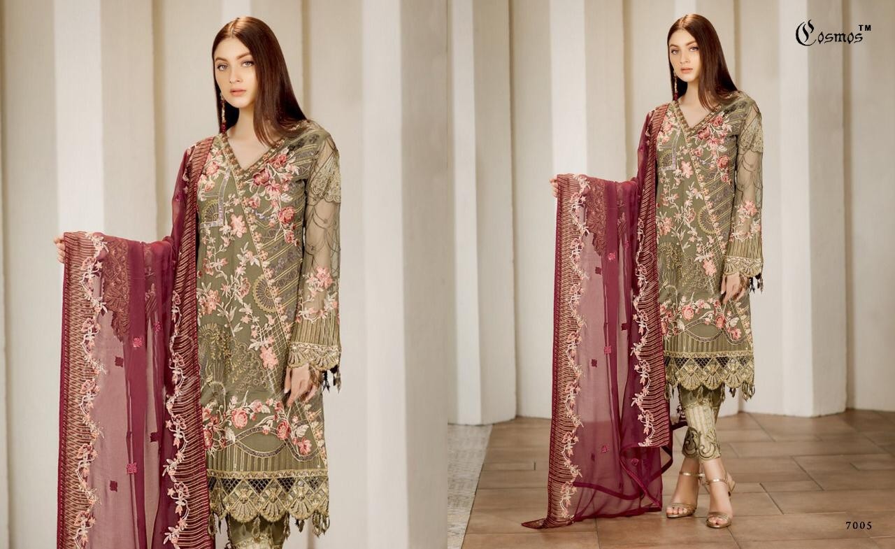 COSMOS AAYRA VOL 7 7005 TOP BRANDED PAKISTANI SUITS WITH PRICE