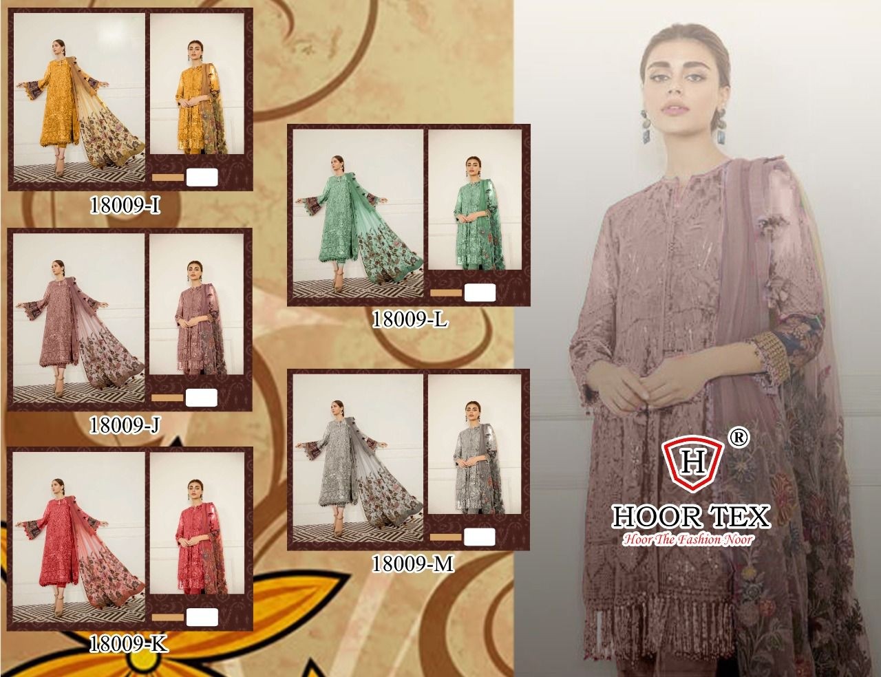 HOOR TEX 18009 L PAKISTANI SALWAR KAMEEZ SINGLE
