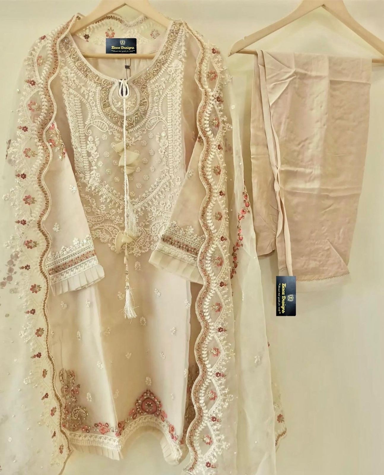 ZIAAZ DESIGNS NOOR ALMOND HIT DESIGNER SALWAR KAMEEZ