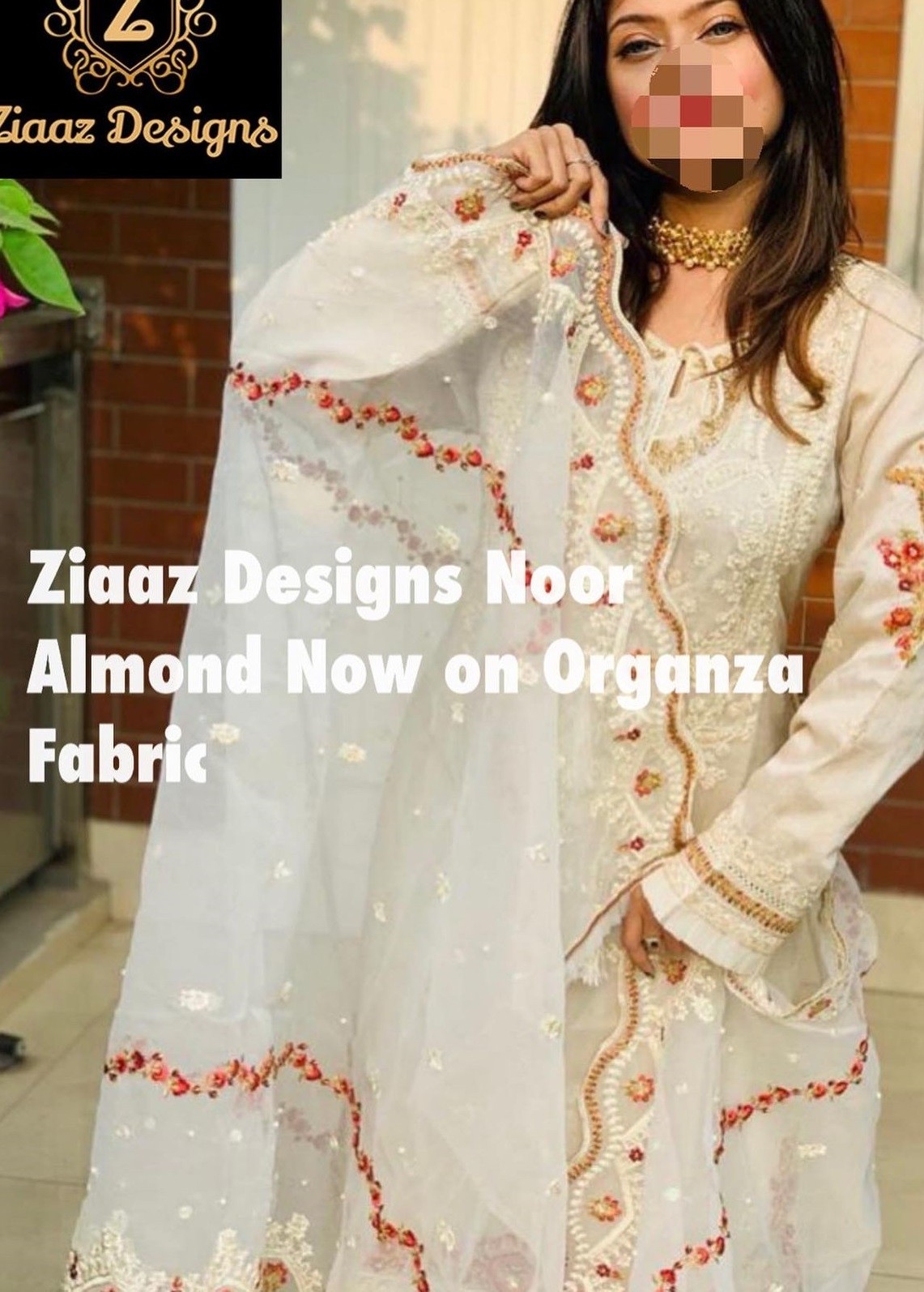 ZIAAZ DESIGNS NOOR ALMOND HIT DESIGNER SALWAR KAMEEZ