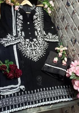 KALA CREATION 1102 LUXURY COLLECTION BLACK TUNIC KURTIS SINGLE