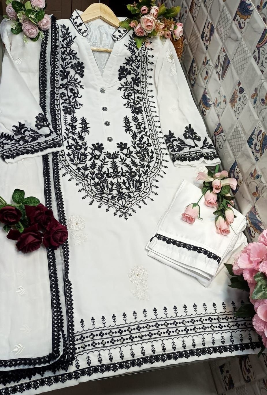 KALA CREATION 1102 LUXURY COLLECTION WHITE TUNIC KURTIS SINGLE