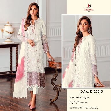 DEEPSY SUITS D 200D SALWAR KAMEEZ WHITE COLLECTION