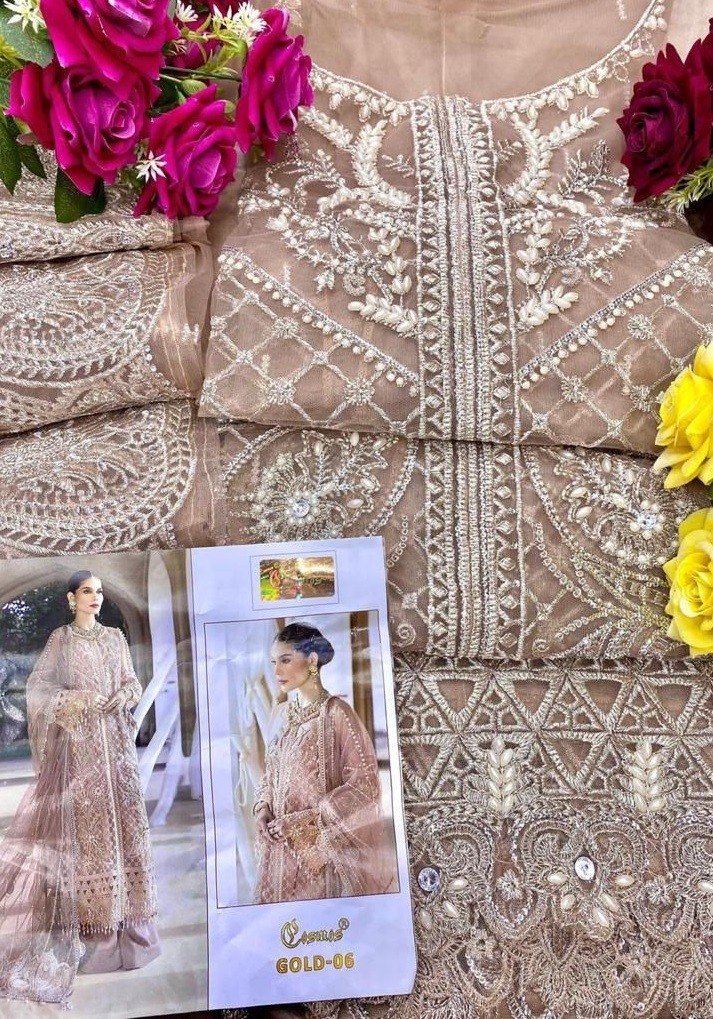 COSMOS GOLD 6 PAKISTANI SUITS MANUFACTURER