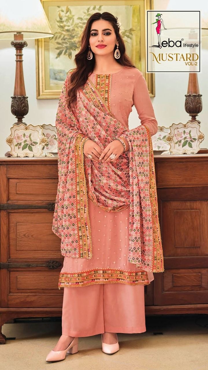 EBA LIFESTYLE MUSTARD VOL 2 MURSTED 1349 SALWAR KAMEEZ 