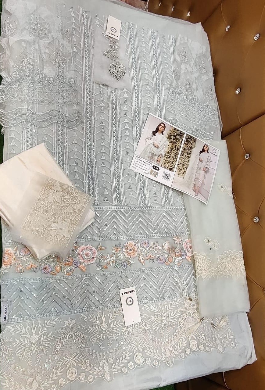 SHANAYA S 54 PAKISTANI SALWAR KAMEEZ BUTTERFLY NET