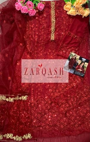 ZARQASH AZURE LUXE Z 2094 A TO Z 2094 F PAKISTANI SUITS SINGLE AVAILABLE