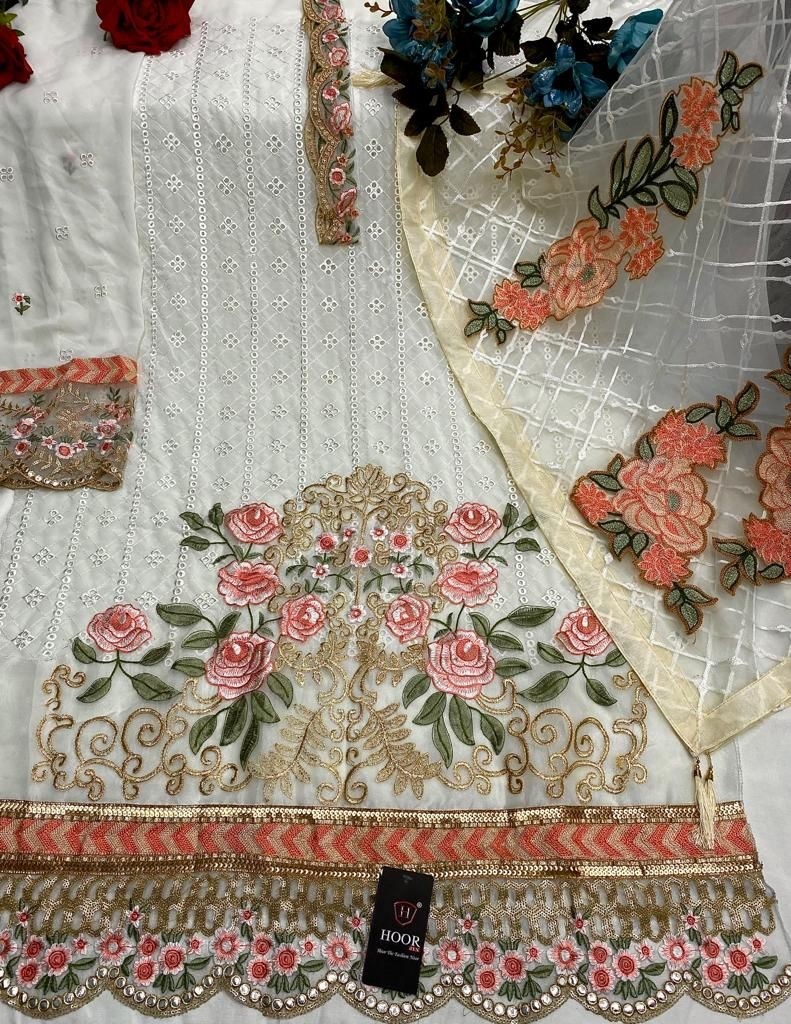 HOOR TEX 23022 D PAKISTANI SUITS BEST PRICE AVAILABLE INDIA