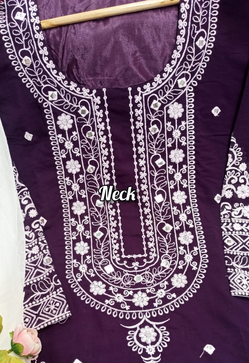 ATTA TRENDZ 2703 WINE LATEST PAKISTANI KURTIS ONLINE SHOPPING