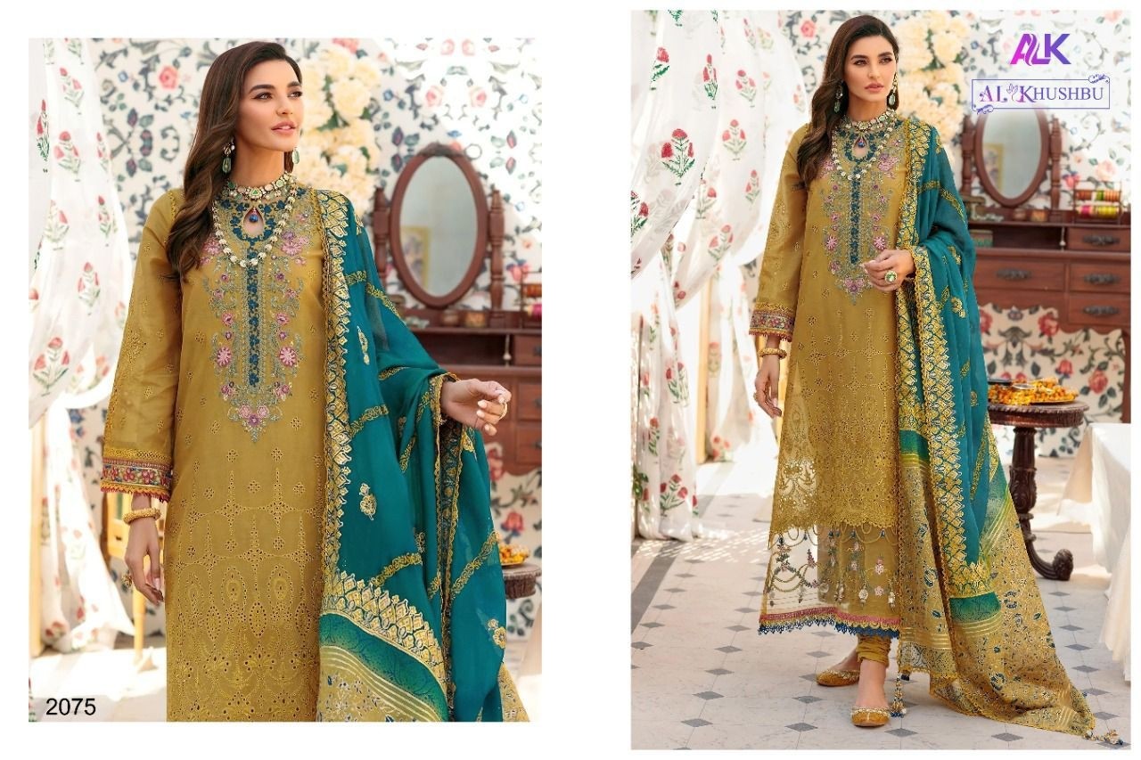 ALK KHUSHBU SAJEDA B VOL 1 2075 DESIGNER PAKISTANI DRESS