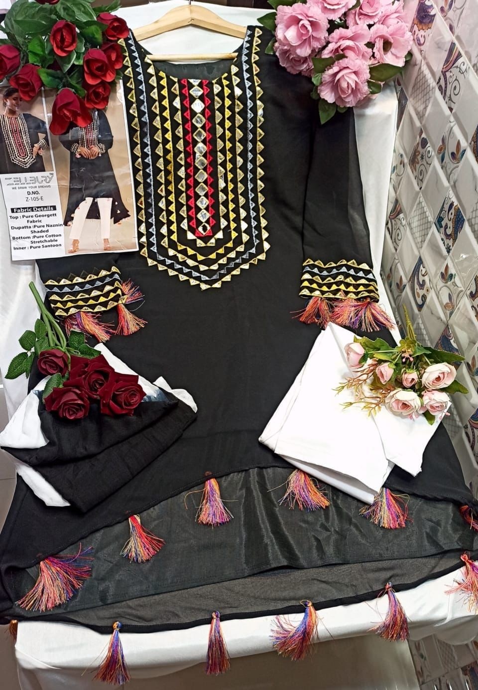 ZELLBURY FESTIVE COLLECTION Z 105 A TO Z 105 E PAKISTANI KURTIS SINGLE