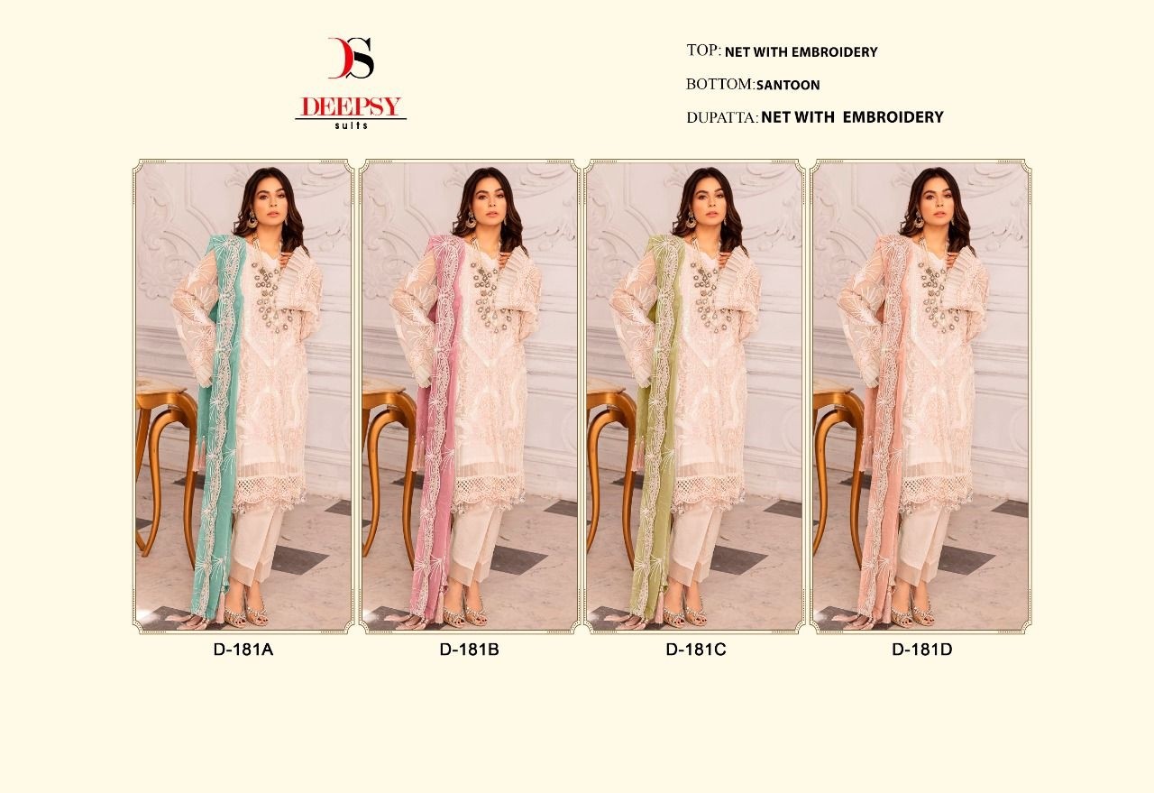 DEEPSY SUITS D 181B NEW COLLECTION PAKISTANI SUITS