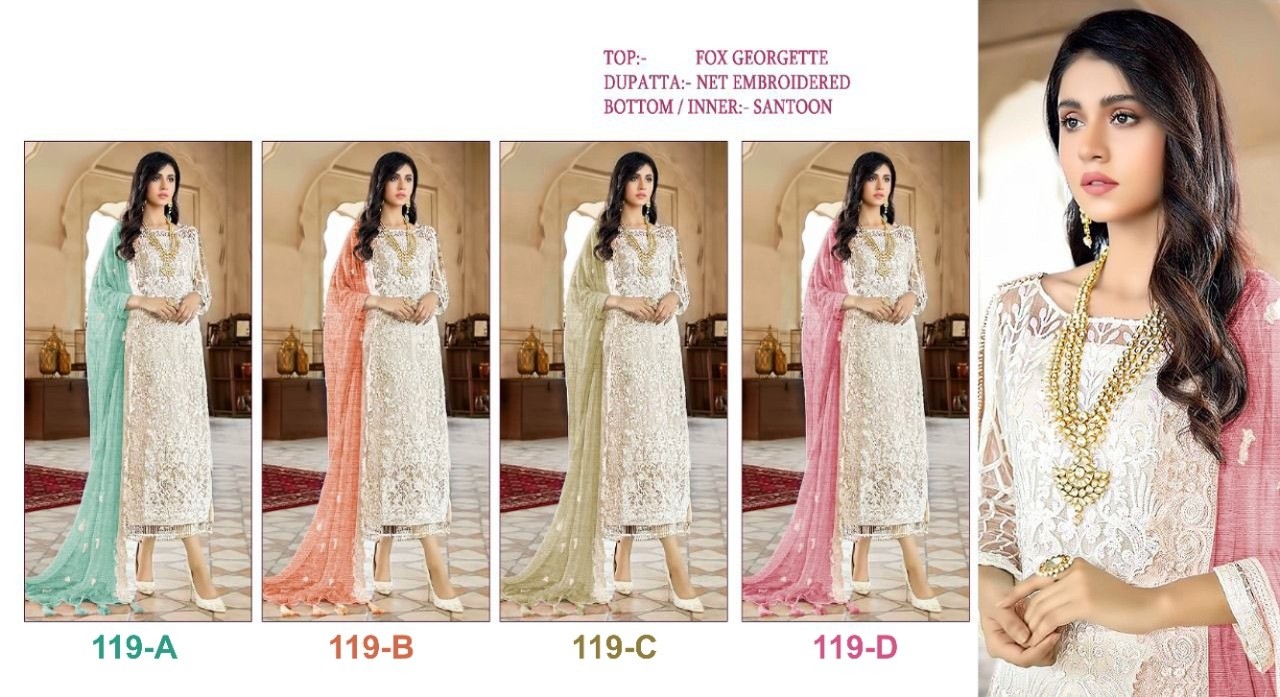 SHREE FABS 119 B PAKISTANI SUITS WHOLESALER ONLINE