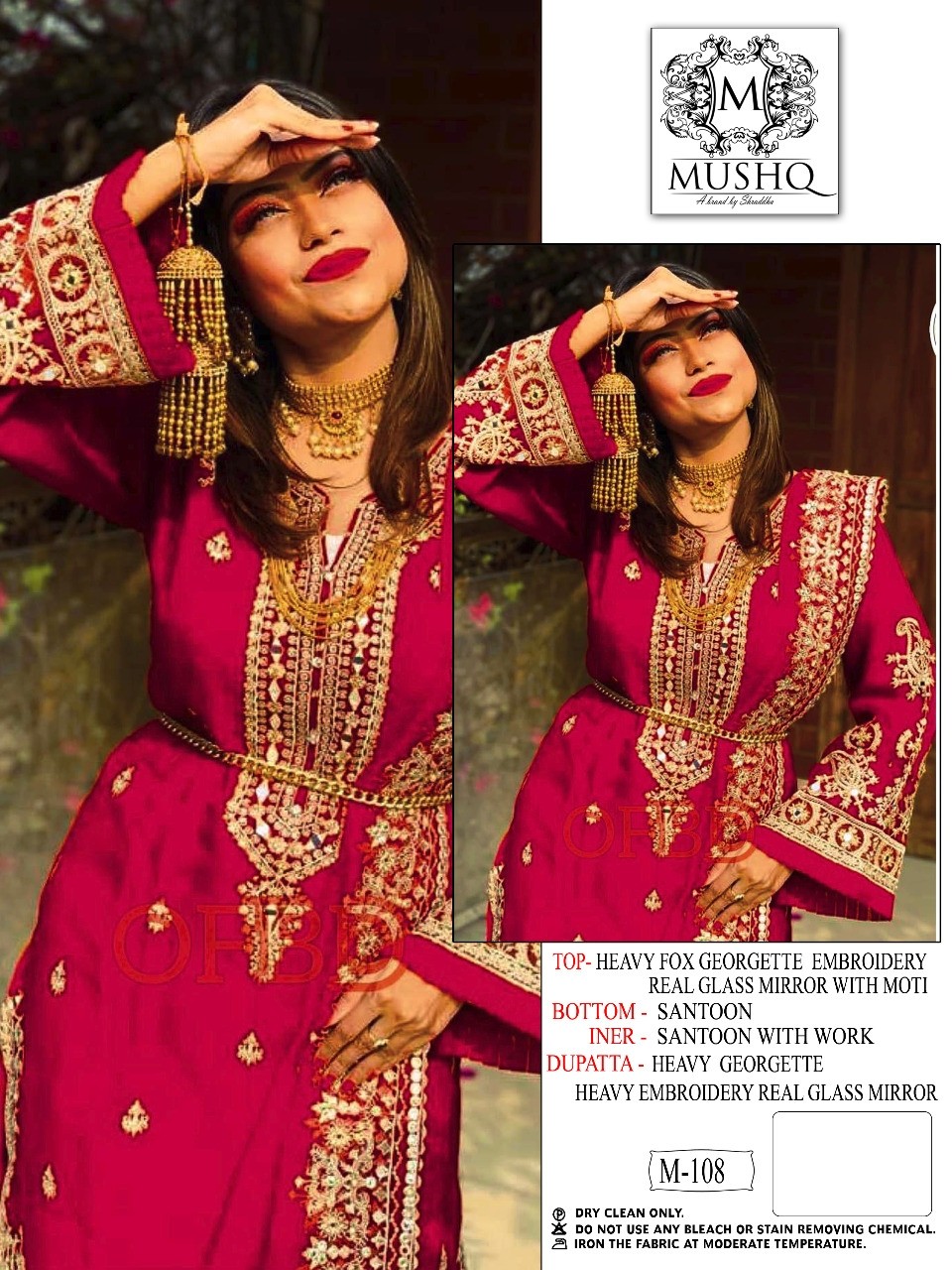 MUSHQ BY SHRADDHA M 108 PAKISTANI SUITS LATEST