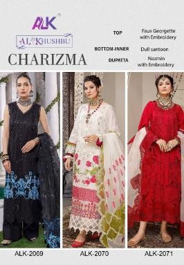 ALK KHUSHBU CHARIZMA VOL 1 ALK 2070 PAKISTANI DRESS SHOPPING BY ONLINE