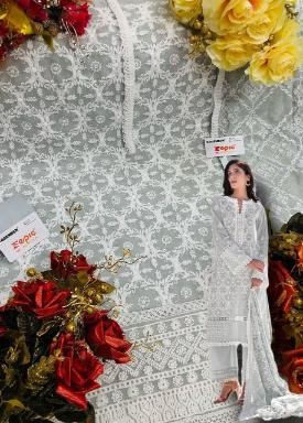 FEPIC ROSEMEEN IMAGE CHIKANKARI COLLECTION 46026 CATALOGUE SALWAR KAMEEZ