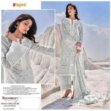 FEPIC ROSEMEEN IMAGE CHIKANKARI COLLECTION 46026 CATALOGUE SALWAR KAMEEZ