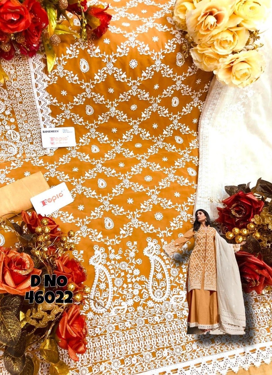 FEPIC ROSEMEEN IMAGE CHIKANKARI COLLECTION 46022 PAKISTANI CATALOGUE 
