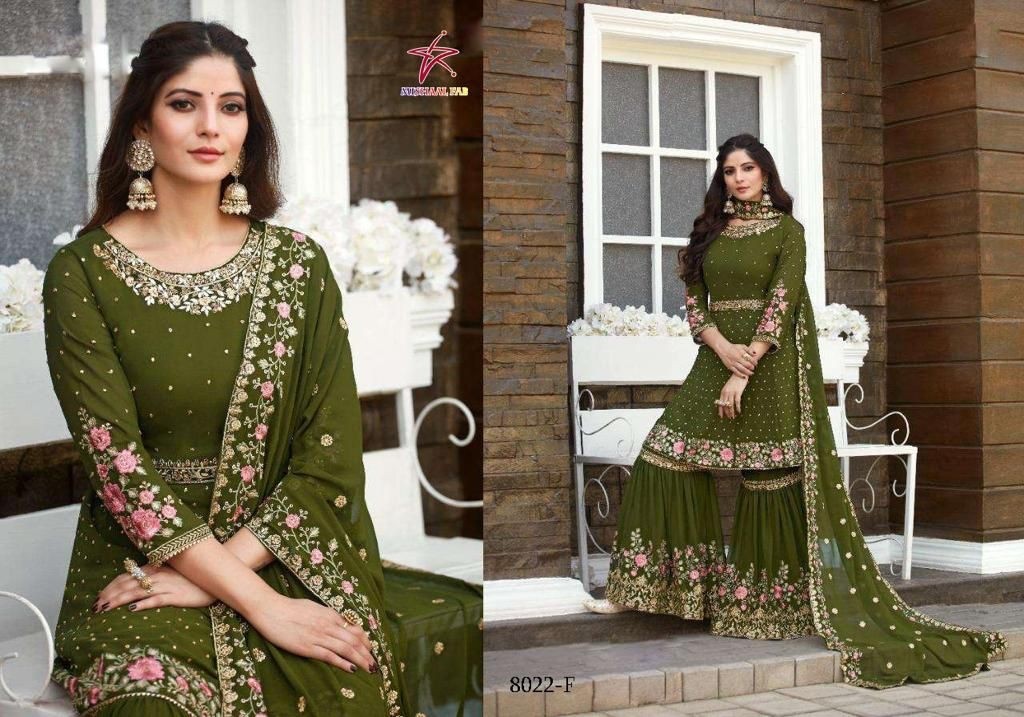 MISHAAL FAB 8022 F HIT DESIGN PAKISTANI KAMEEZ PLAZO ONLINE SINGLE