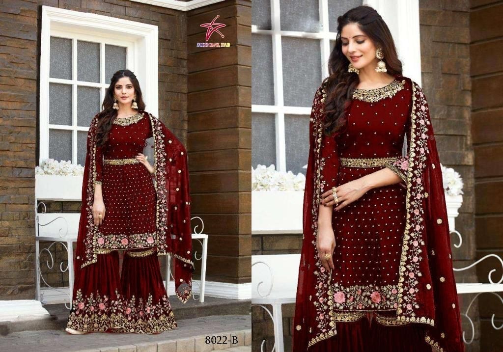 MISHAAL FAB 8022 B HIT DESIGN PAKISTANI KAMEEZ PLAZO
