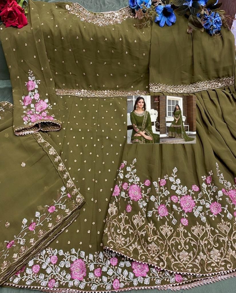 MISHAAL FAB 8022 F HIT DESIGN PAKISTANI KAMEEZ PLAZO ONLINE SINGLE