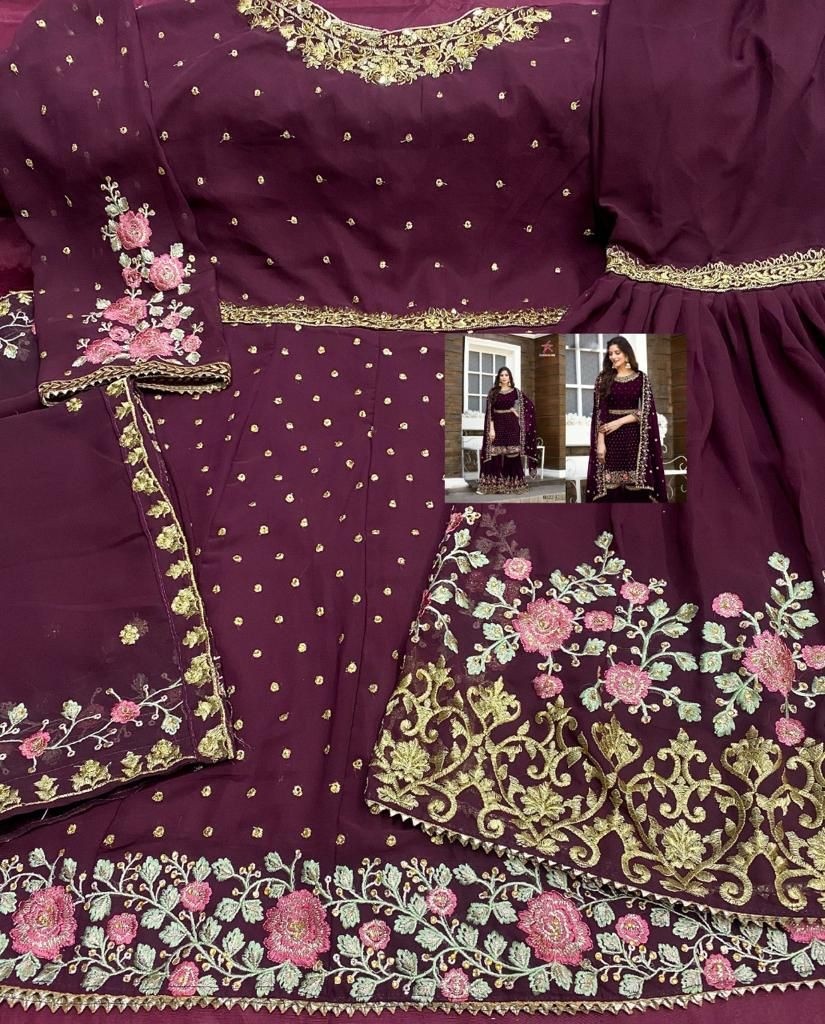 MISHAAL FAB 8022 C HIT DESIGN PAKISTANI KAMEEZ PLAZO SINGLE
