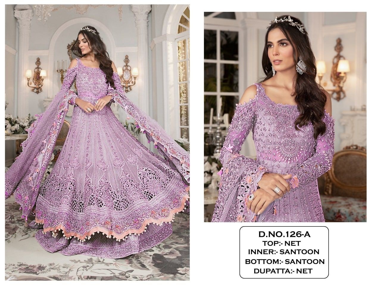 KALISHA FASHION D NO 126 A SALWAR KAMEEZ SINGLE SUPPLIER