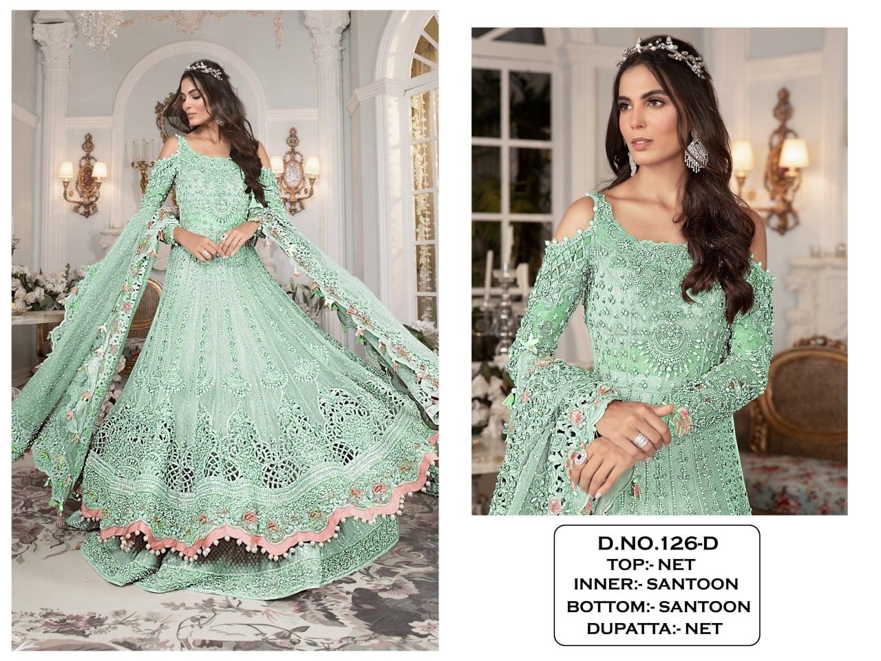 KALISHA FASHION D NO 126 D SALWAR KAMEEZ WHOLESALER PRICE SINGLE