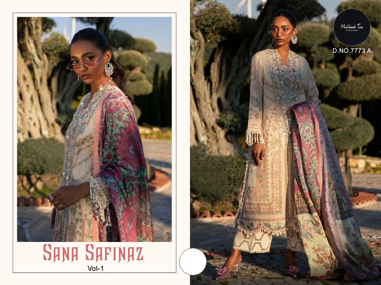 MEHBOOB TEX 7773 A SANA SAFINAZ VOL 1 LATEST DRESS SALWAR KAMEEZ