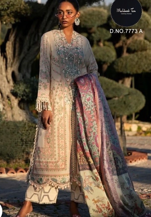 MEHBOOB TEX 7773 A SANA SAFINAZ VOL 1 LATEST DRESS SALWAR KAMEEZ